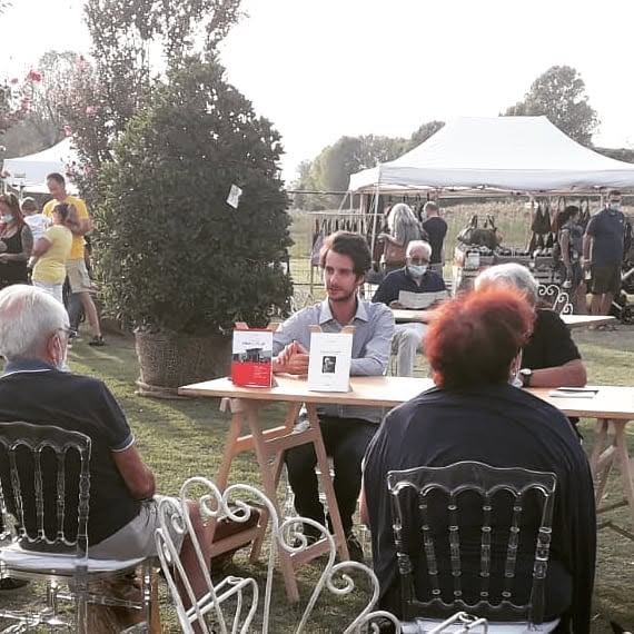 Presentazione congiunta dei libri di Giorgio Franchini e Tommaso Panozzo dedicati a Federico Fellini a Giardini d’Autore nel 2020