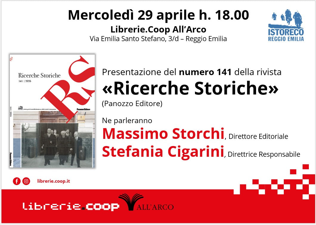 La presentazione del numero 141 della Rivista Ricerche Storiche