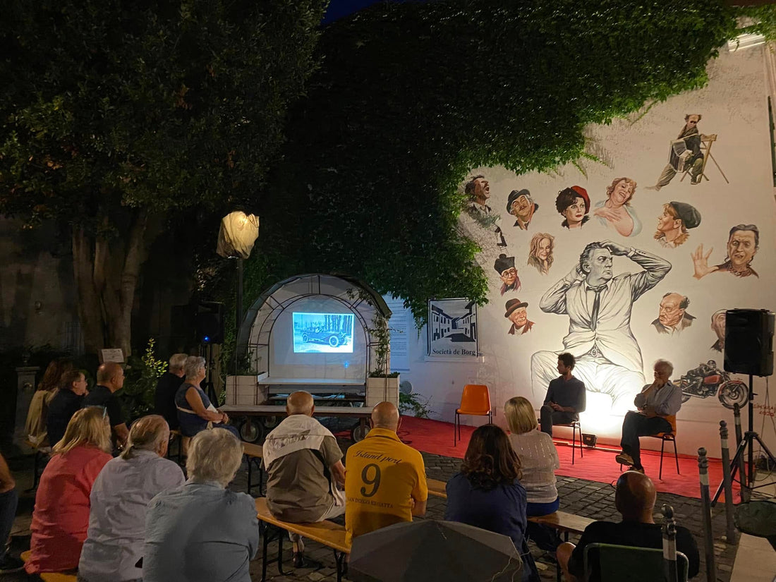 Presentazione di Per le vie del Borgo e La corsa più bella del mondo a Esco in scarana nel Borgo San Giuliano di Rimini nel 2023