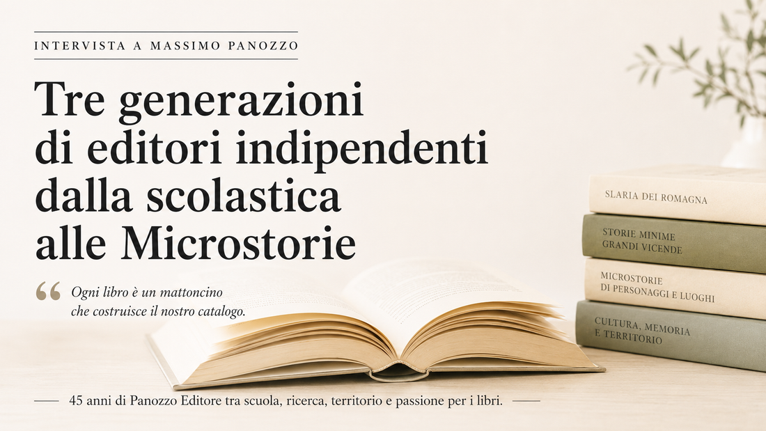 Intervista a Massimo Panozzo sui 45 anni di Panozzo Editore e sulle tre generazioni di editori indipendenti