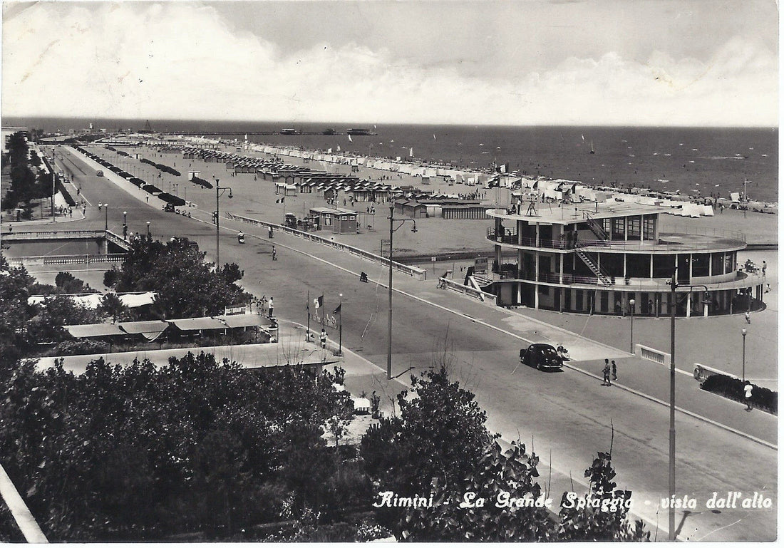 Marina Centro a Rimini negli anni Cinquanta