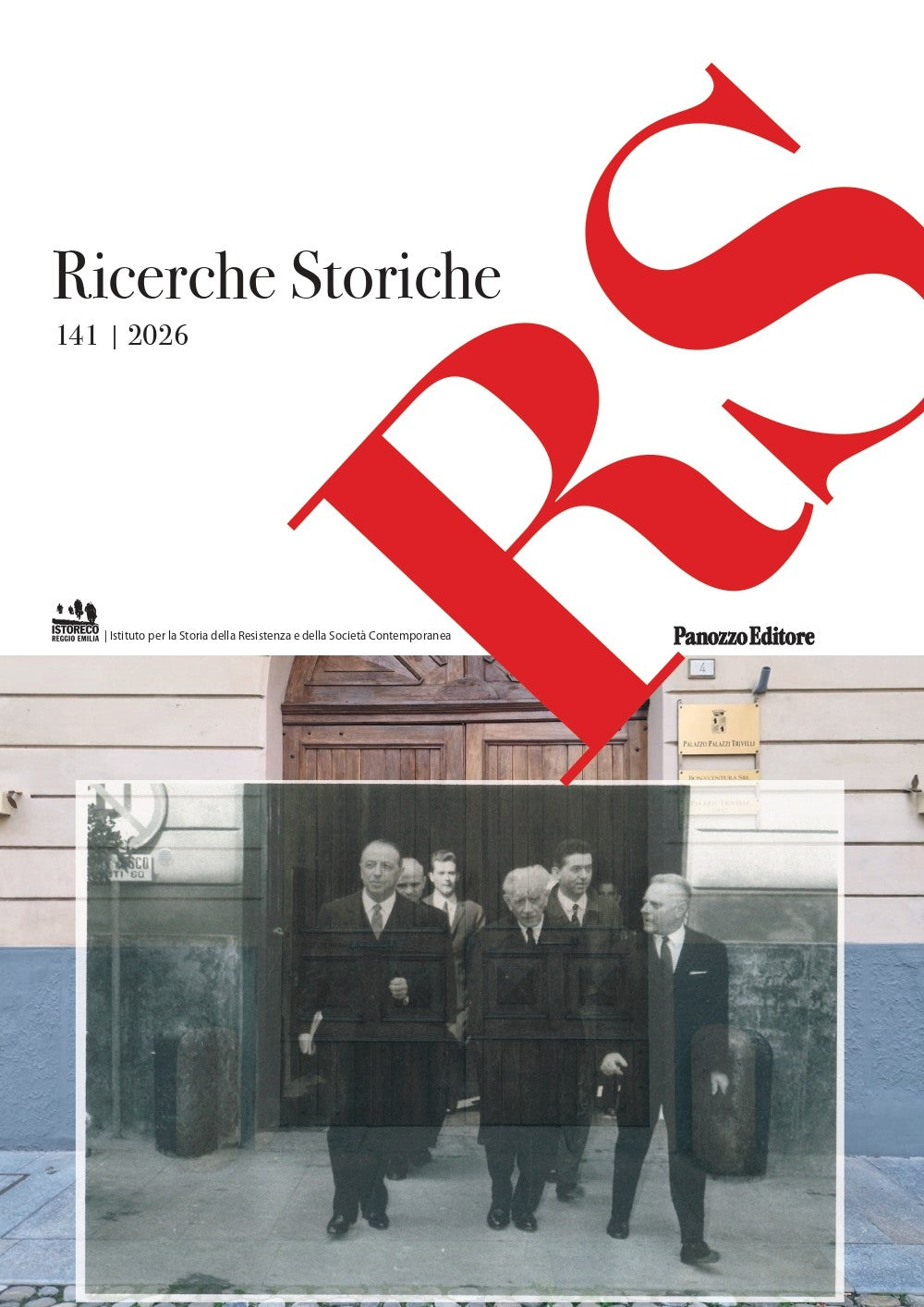 Copertina di RS – Ricerche Storiche n. 141 (2026), rivista di Istoreco edita da Panozzo Editore