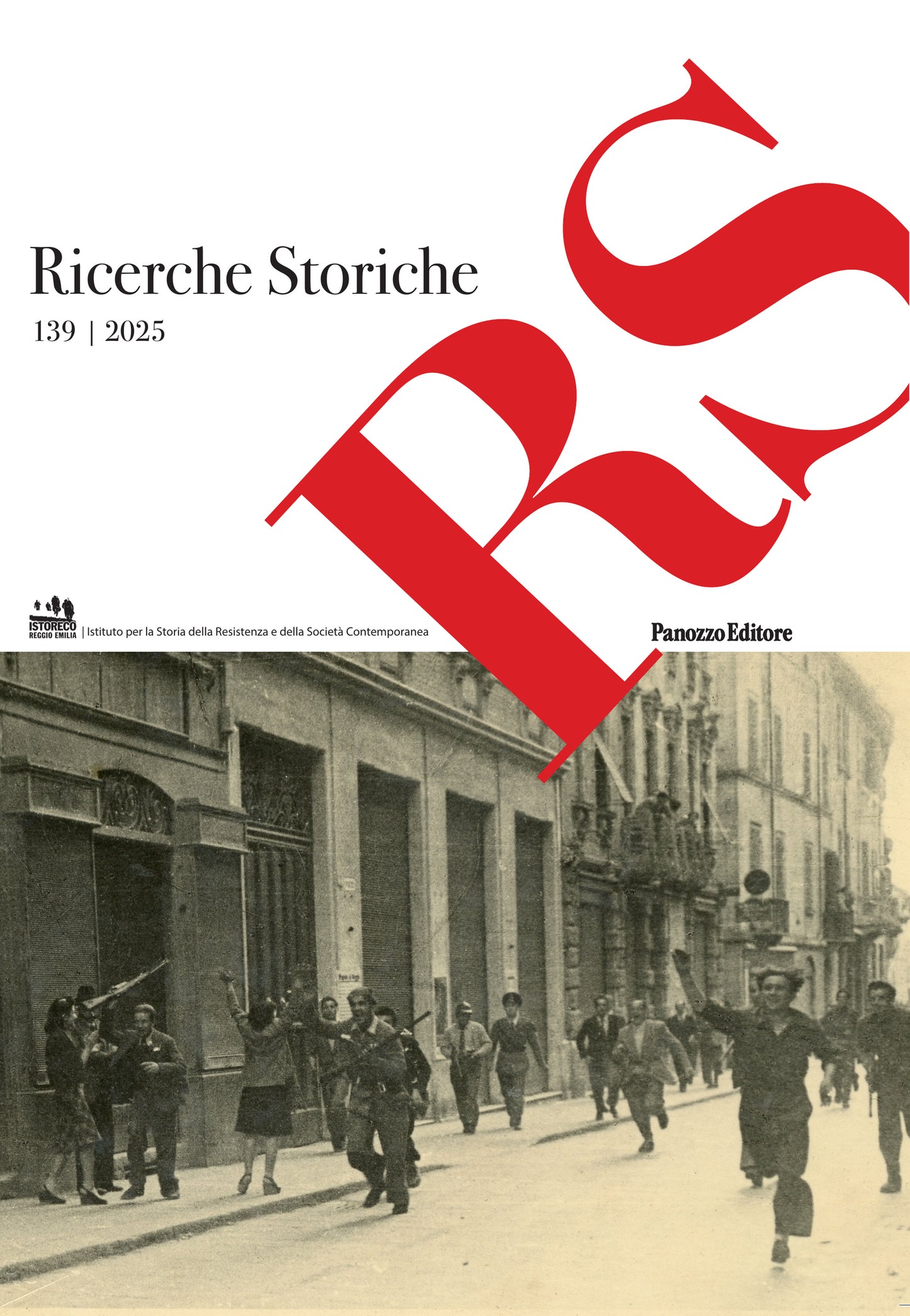 Copertina di RS – Ricerche Storiche n. 139 (2025), rivista di Istoreco edita da Panozzo Editore