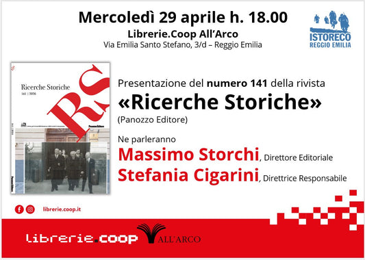 La presentazione del numero 141 della Rivista Ricerche Storiche