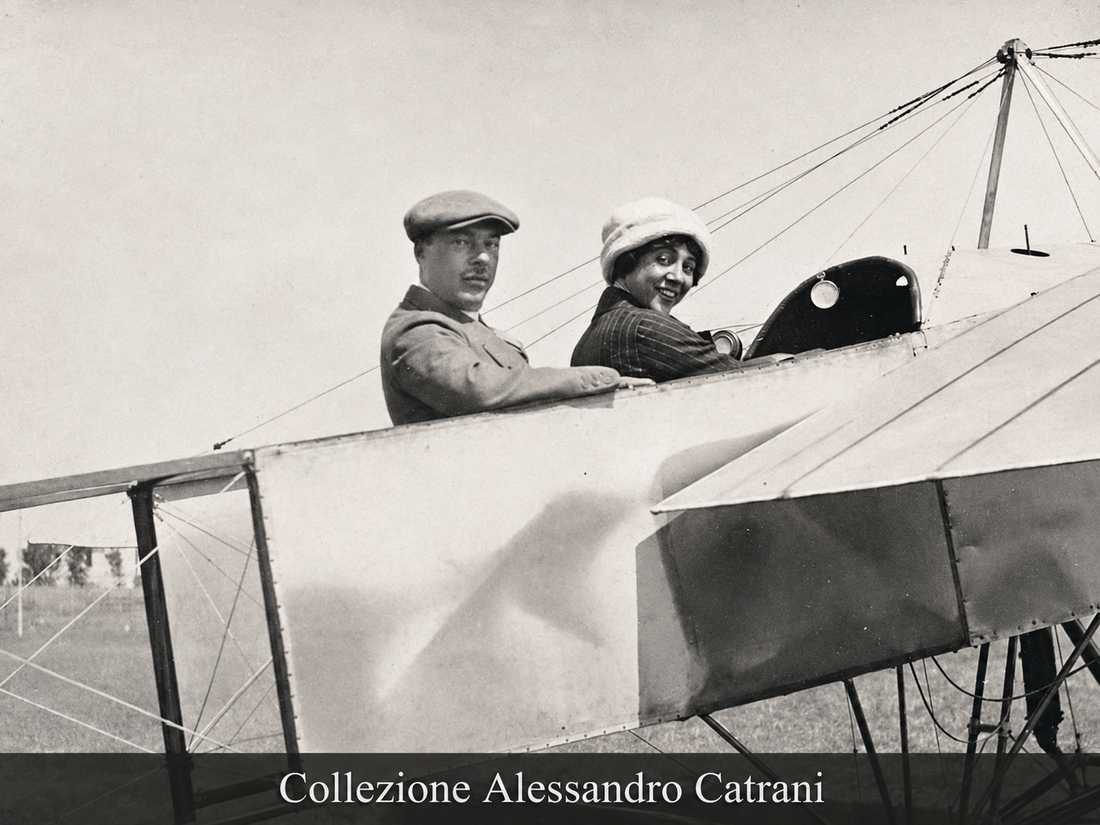 Lyda Borelli con Romolo Manissero a Rimini nel 1911 – Collezione Alessandro Catrani