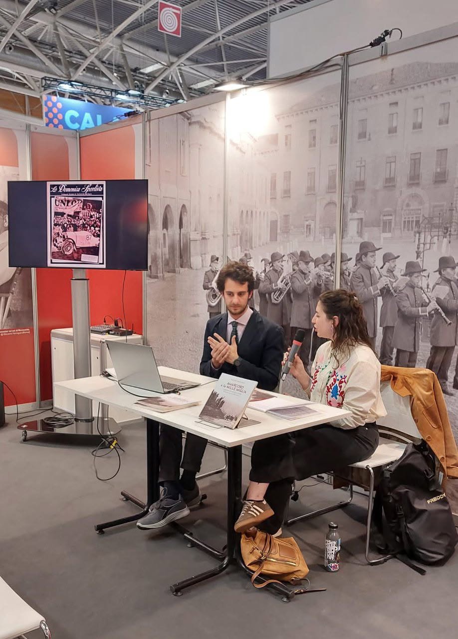 Tommaso Panozzo e Lorenza Scaldaferri presentano Amarcord e la Mille Miglia al Salone del Libro di Torino 2026