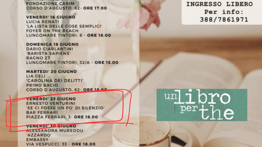 Il 23 giugno 2023 Ernesto Venturini ha presentato Se ci fosse un po’ di silenzio al Bar Ferrari di Rimini, ottavo appuntamento della rassegna “Un libro per the”.