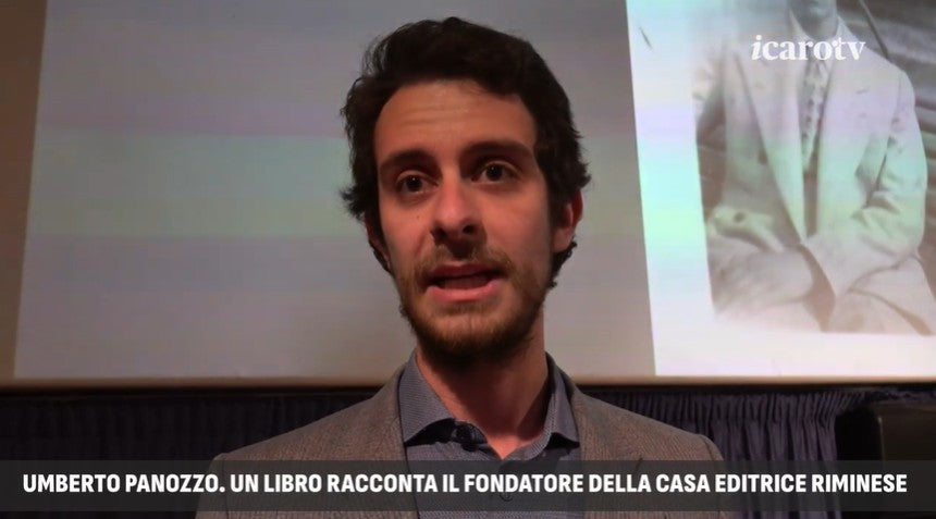 Tommaso Panozzo intervistato da Icaro TV prima della presentazione di La mia vita di Umberto Panozzo