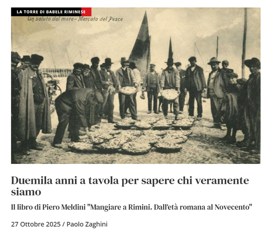 Mangiare a Rimini di Piero Meldini, recensione di Paolo Zaghini su ChiamamiCittà