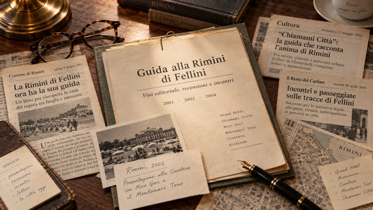 Rassegna stampa e documenti sulla vita editoriale di Guida alla Rimini di Fellini tra il 2001 e il 2004