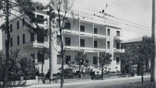Albergo Milano in viale Vespucci a Rimini nel dopoguerra