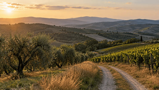 Paesaggio rurale evocativo di Coriano e dell'entroterra riminese per l'approfondimento su Rurali sempre