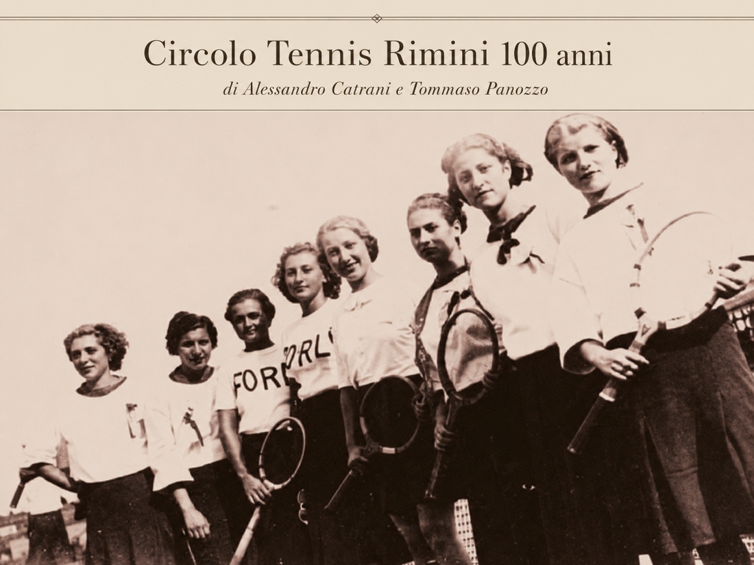 Torneo femminile al Circolo Tennis Rimini nei primi anni Cinquanta
