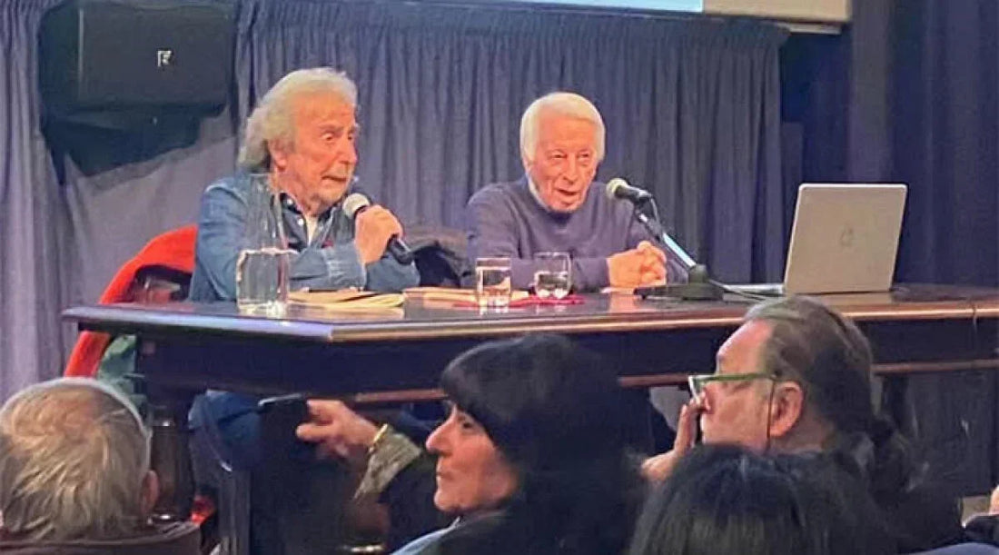 Enrico Santini e Piero Meldini alla presentazione di Mangiare a Rimini