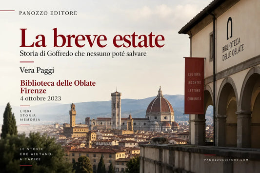 Vera Paggi alla presentazione di La breve estate alla Biblioteca delle Oblate di Firenze il 4 ottobre 2023