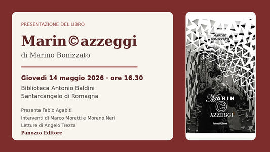 Presentazione di Marin©azzeggi alla Biblioteca Antonio Baldini di Santarcangelo il 14 maggio 2026