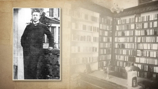 Ritratto di Renato Serra e il suo studio nella Biblioteca Malatestiana di Cesena