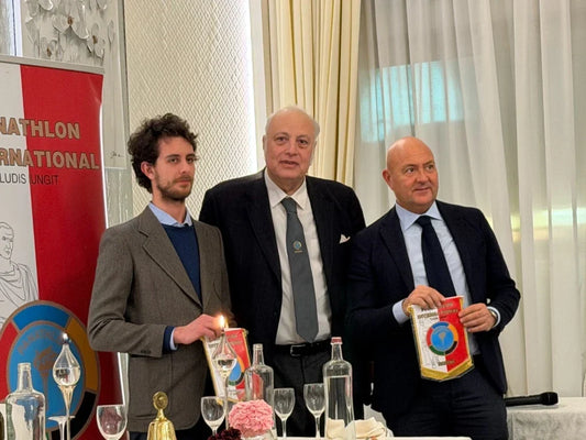 Alessandro Catrani e Tommaso Panozzo al Panathlon Club Rimini per Circolo Tennis Rimini. 100 anni