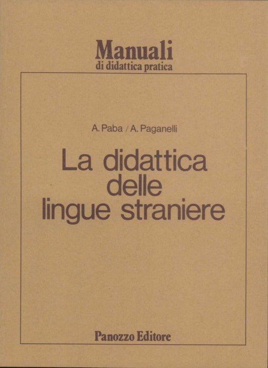 Paba, Paganelli – La didattica delle lingue straniere
