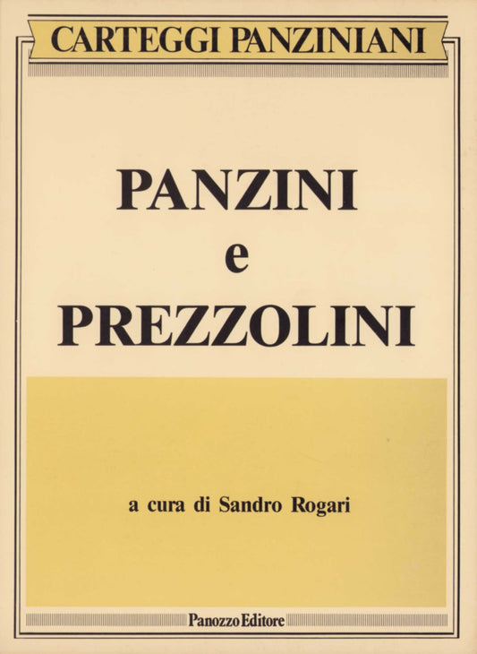Panzini–Prezzolini. Carteggio 1911–1937 | Panozzo Editore
