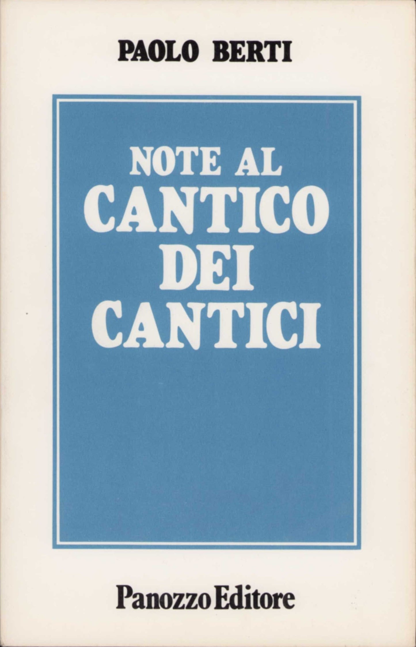 Note al Cantico dei Cantici | Interpretazione e poesia biblica
